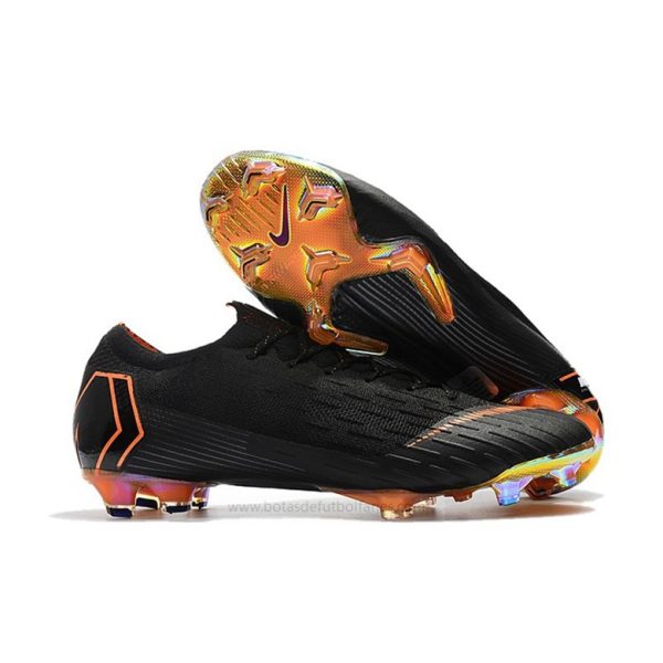 Nike Mercurial Vapor Elite FG para Mujeres Negro Naranja